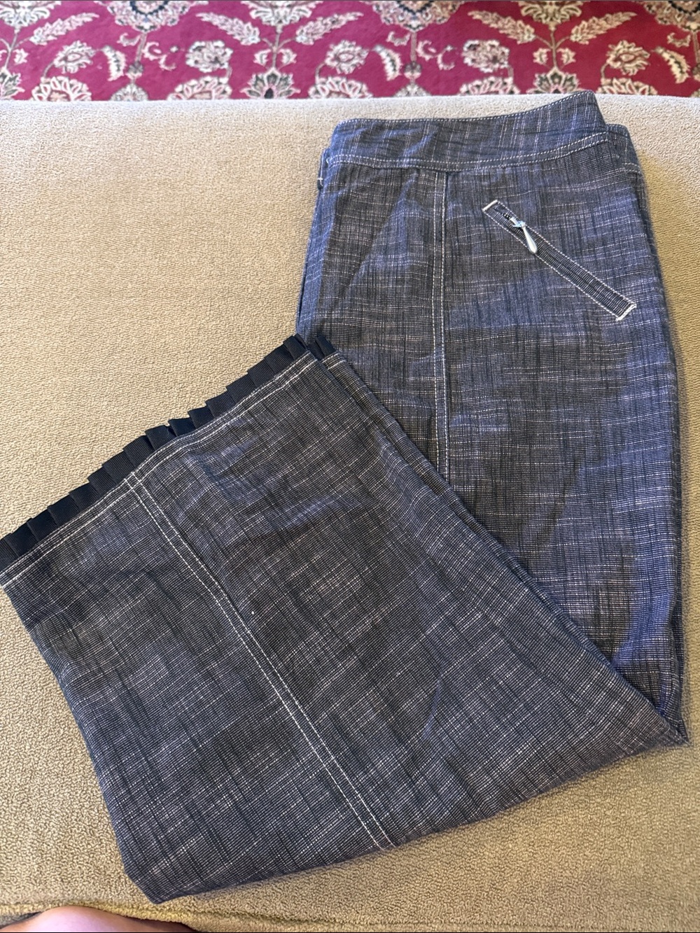 Mac & Jack Cotton/Poly Blend Stretch Crop Pants Size 16 (TD)